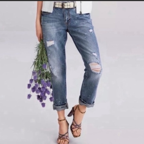 CABI Distressed Jeans- Size 2 - Picture 1 of 12